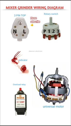 mixer grinder wiring diagram || mixer grinder wiring #wiring #automobile #electrical #technology