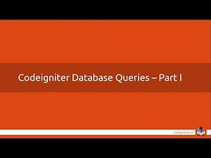 08 - Codeigniter Basic Concepts | Database Query - Part I | Malayalam മലയാളം