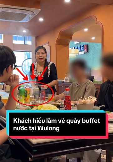 Xử lí như nào khi khách chưa trả tiền quầy line mà vẫn lấy nước uống ? #wulong #buffet #fyp #xuhuong #viralvideo