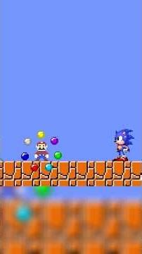 Mario Turns Into Super Sonic! #mario #gaming #games
