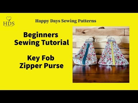 Key Fob Zipper Purse Tutorial Master Copy 2023