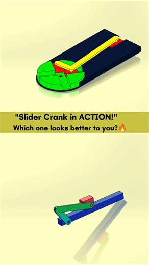 😳Amazing Slider Crank Mechanism! solidworks Animation