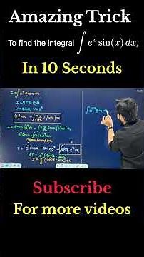The Integral that NEVER Ends! 🔄 (Integration by Parts) | shandar Trick