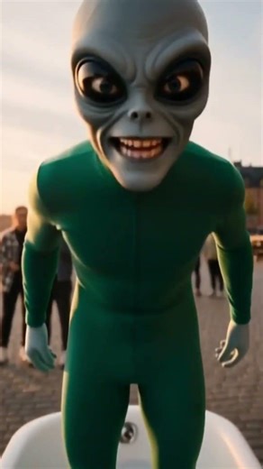 Alien discovers humans put toxic chemicals on their faces 👽😂