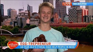 18-year-old Josh Murray started his ethical egg business when he was just nine years old -- and almost a decade later, Josh's Rainbow Eggs has almost 10,000 hens, laying 60,000 eggs a week which are distributed to supermarket giants like Coles and Woolies! 🐓 His eggs are also being donated to Foodbank, with more than 220,000 eggs being provided to struggling families.