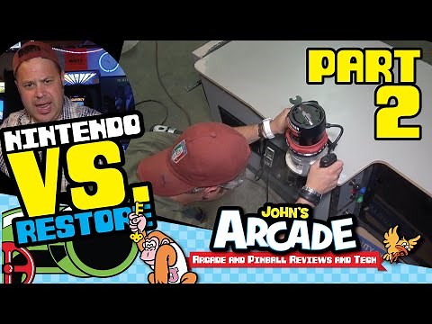 Nintendo Vs. Unisystem Arcade Restore - Part #2 - Joystick rebuild, Bondo cabinet repair