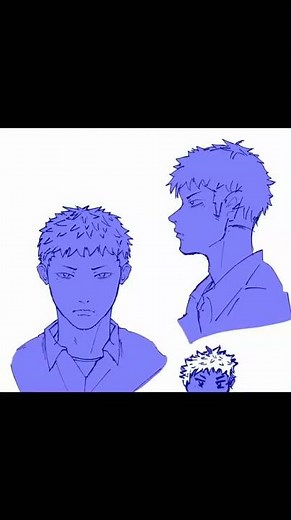 "Anime Boy Face Drawing | Front & Side View | Anime Character Sketch Tutorial"