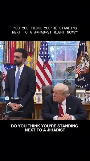 Donald Trump responds to reporter that asked if he is “standing next to a j*had*st right now?” | Muslim