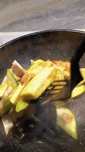 black fungus zucchini and tofu stir-fry #chinesefood #cooking #tofu
