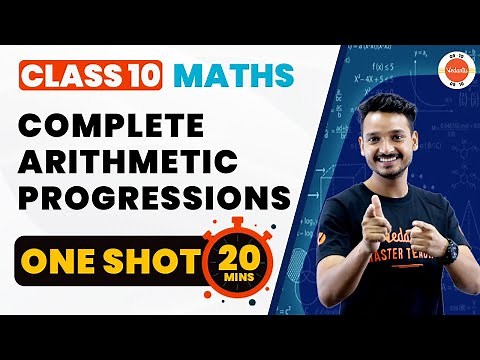 Arithmetic Progression Class 10 One Shot Revision in 20 Mins | NCERT 10th Class Maths Ch-5 #Cbse2024