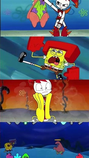 Friday Night Funkin' Blue vs Red Patrick Star 13 - FNF Mobile Game