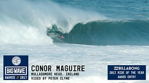 Conor Maguire backdoors a Mullaghmore Head cavern and finds daylight on the other end. Video by Peter Clyne. | WSL Big Wave