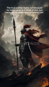 The true soldier fights not because he hates what is in front of him, but because he loves what is behind him. #love #enjoy #lovelife #blessed #thankful #life #goodvibes #loveislove #goodnight #Mabuhay | Jack Love Falcis | Facebook