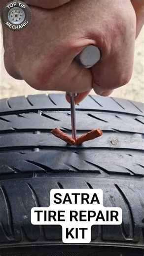 Tire Repair - Satra Tubeless Tire Repair Kit #tirerepair #tireplug #motorcycletire #cartire