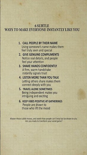 6 Ways to Make Everyone ❤️ Like You Instantly