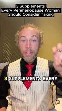 Supplements for Women in Perimenopause. #perimenopause #supplements #robertlove