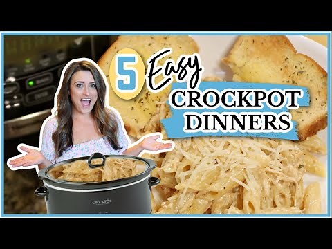 The BEST Crockpot Recipes | 5 Easy and DELICIOUS Dinners! | Cook Clean And Repeat