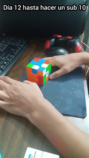 Día 12 hasta hacer un sub 10 en 3x3 #rubikscube #cubosderubik #rubik #speedcubing #cubing