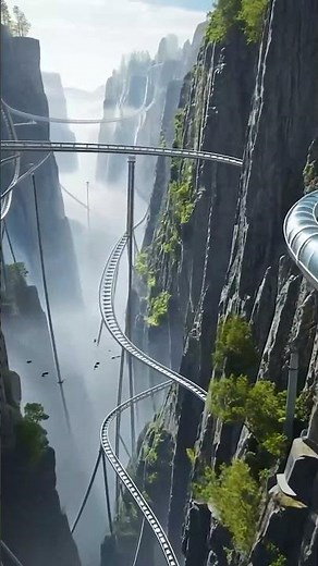 The Most Extreme Roller Coaster Ride Through Mountains and Cliffs
