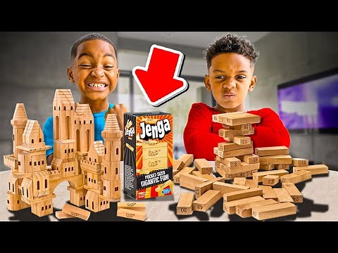 BIG BROTHER VS LITTLE BROTHER IN JENGA, What Happens Next Is SHOCKING