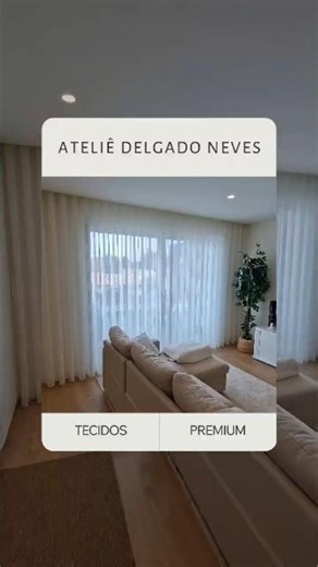 Cortinas de Onda Perfeita com Tecidos Premium | Ateliê Delgado Neves