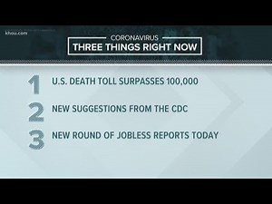 Coronavirus headlines for Thursday, May 28