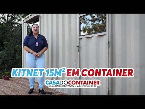 Kitnet de 15² dentro de Container "Uma casa completa"