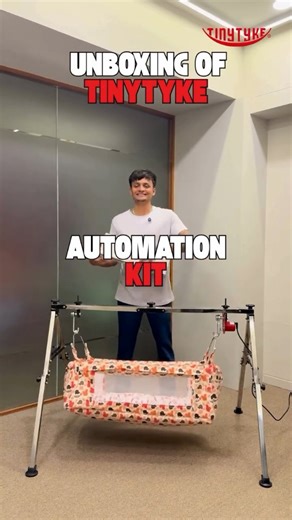 TinyTyke on Instagram: "Unboxing our complete TinyTyke AutoMation Kit! 📦✨ @tinytyke_official Inside you’ll find everything to transform your manual hammock into an automatic one premium motor unit, power adapter, safety belt, counter hooks, hangers & detailed user manual. Double-boxed packaging ensures zero transit damage! 🛡️ Perfect for busy parents who want effortless cradle automation. Ready to upgrade? 👶💫 #AutomationKit #BabyCradle #SmartParenting #Unboxing #BabyHammock AutomaticCradle P