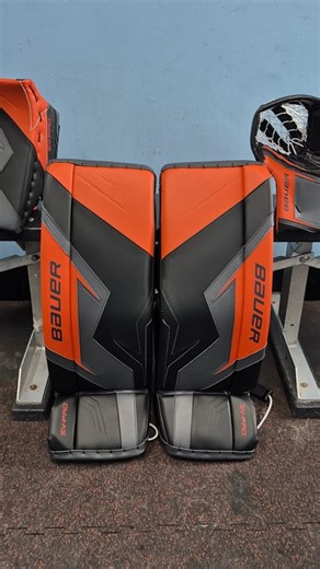 The era of JUNIOR size custom pads is finally here thanks to Bauer's SV-Pro line. These sets are for sale now or customize your own design with help from the staff at Goalcrease! | Goalcrease