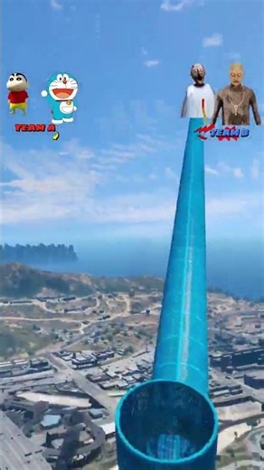 Granny Vs Shinchan And Doraemon 😱 In Gta 5