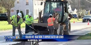 College Ave. road work plans to improve sewer and waterlines in Bluefield, WV