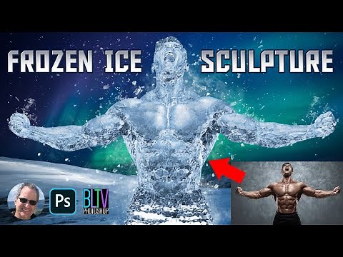 Photoshop: Create an ice sculpture of someone!