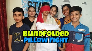 Blindfolded Pillow Fight Challenge - Hilarious Fun and Unexpected Twists Welcome to our channel, where laughter knows no bounds! In today's video, we're diving headfirst into the Blindfolded Pillow Fight Challenge, a game that's part hilarity, part chaos, and all fun! Get ready to witness epic battles, unexpected twists, and a whole lot of laughter. Challenge Rules: Blindfolds on, inhibitions off! Our brave participants take on this challenge blindfolded, making every swing and every hit a surpr