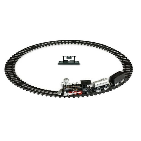Transemion Vintage Children Track Small Train Toy Train Simulation Classic Power Electric Light Music Train Simulation Classic Power Track Train Model 2 - Walmart.ca