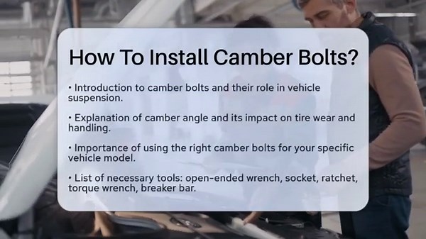How To Install Camber Bolts? - Car Performance Pros