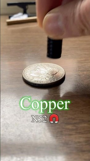 N52 Magnet Testing Steel, Brass, Copper, and Silver