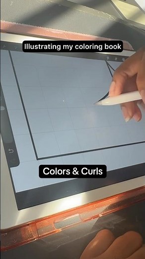 Hand drawn coloring book with procreate #coloringbook #artistsonyoutube #illustration