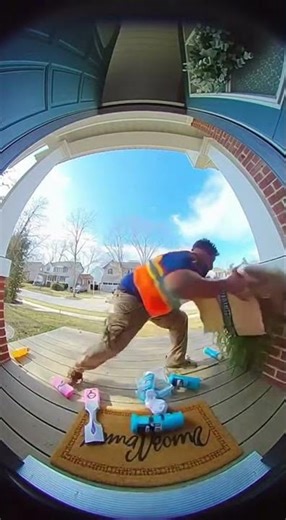 Package Explodes On Porch