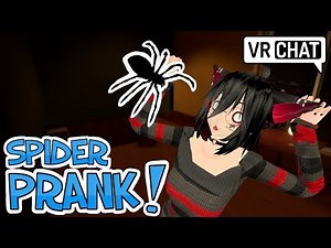 [VRChat] Spider Scare Prank in VR