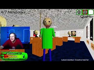Steak rage quits and crying in Baldi's Basics