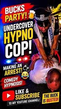 🚔 Hypnotized Uncle Arrests the Buck! 🤣 #ComedyHypnosis #BucksParty #Shorts ⭐