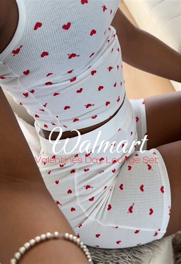 They had the cutest PJs and lounge sets❤️💕 @Walmart • • • @Walmart Creator #walmartvalentines #walmartfinds #walmartfashion #ValentinesDay #valentinesdayoutfitideas