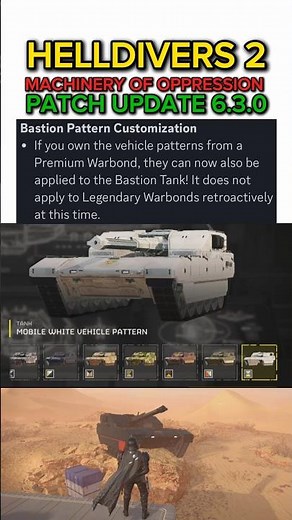 Bastion Tank FINALLY Has Pattern Customization - Helldivers 2