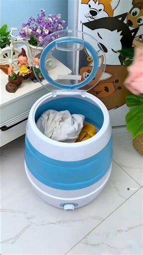 Mini portable foldable washing machine and dryer | Mini washing machine review #shorts #gadgets