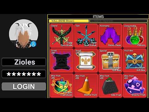 Logging into Blox Fruits Admin Account