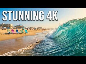 Huntington Beach on a Perfect Day | 4K Beach Walk