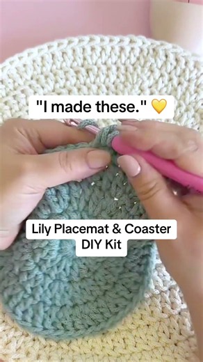 Imagine Making Your Own Crochet Placemats 💛 | Lily DIY Kit