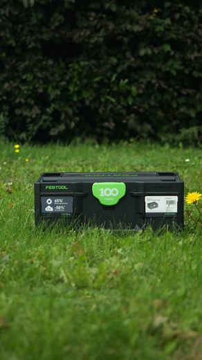 Festool on Instagram: "Smart. Sustainable. Limited. ♻️⁣ ⁣ The Systainer³ SYS ECO 100 – celebrating 100 years of Festool with a special edition. Made from 65% recycled plastic and producing 50% less CO₂ emissions, yet just as robust and temperature-resistant.⁣ ⁣ Less impact on the environment, same impact on your workflow. Get yours while it lasts! ⁣ ⁣ #Festool100 #SYSECO #LimitedEdition"