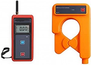 Wireless H/L Voltage Clamp Current Meter Tester with AC 0.00mA to 1000A 60kV High and Low Voltage AC Leakage Current Clamp Ammeter Size 68mm 99 Groups Storage 30 Meters Wireless Transmission