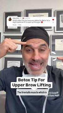 BOTOX TRICK to Pull Eyebrows Up!
